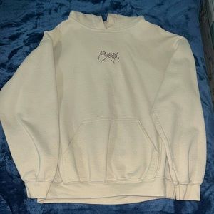 Cream Pinky Promise Hoodie. Size Medium.